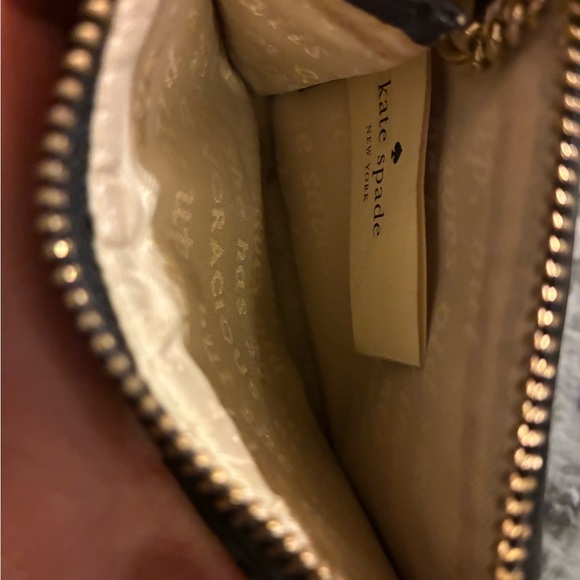 Kate Spade Black and White Plaid ID Holder - Picture 2 of 3